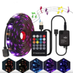 Світлодіодна RGB стрічка 5 метрів з пультом та адаптером LED
