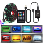 Світлодіодна RGB стрічка 5 метрів з пультом та адаптером LED